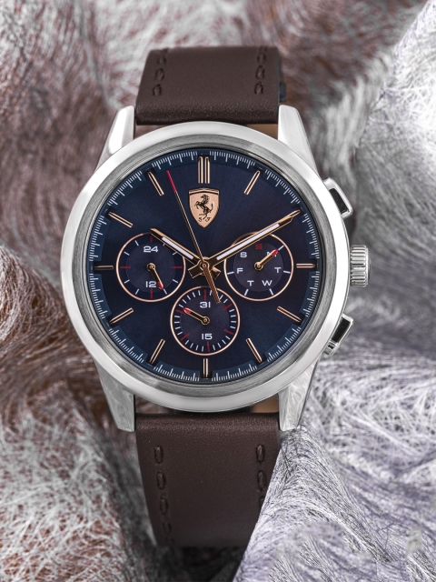 

SCUDERIA FERRARI Men Blue Grand Tour Analogue Sport Watch 0830806