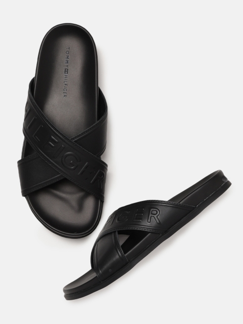 

Tommy Hilfiger Men Black Leather Sandals