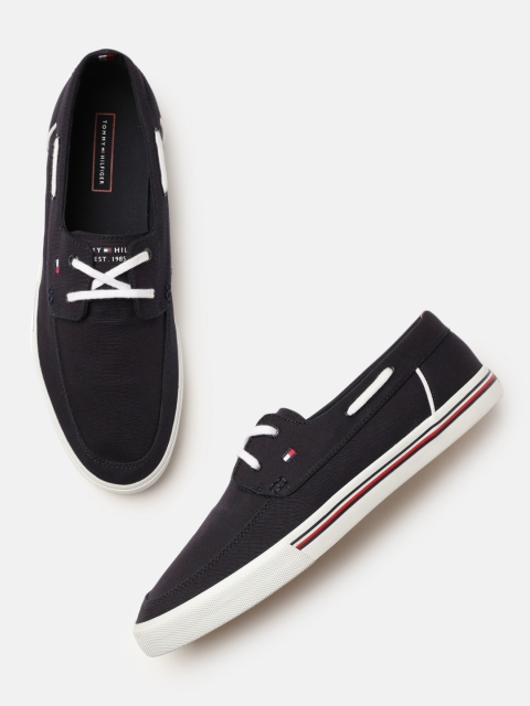 

Tommy Hilfiger Men Navy Blue Boat Shoes
