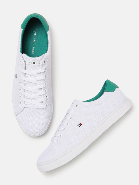 

Tommy Hilfiger Men White Solid Sneakers