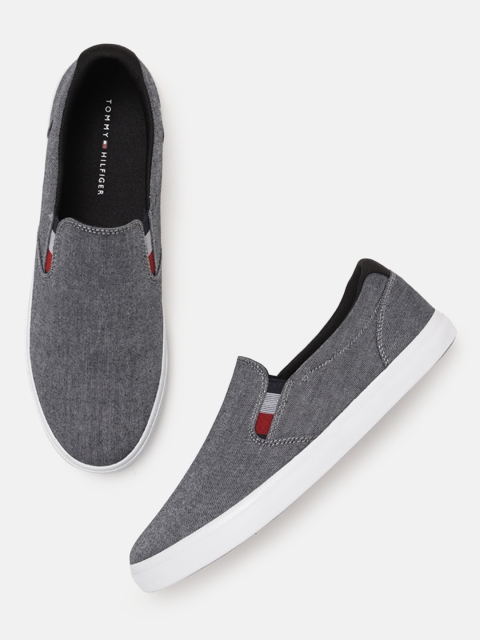 

Tommy Hilfiger Men Black Slip-On Sneakers