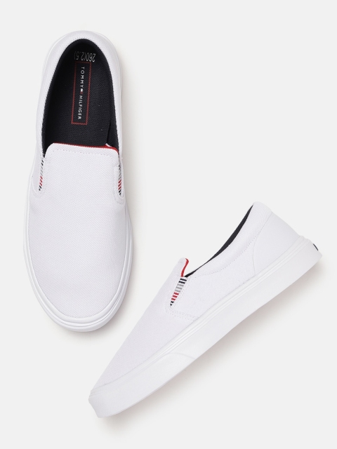 

Tommy Hilfiger Men White Slip-On Sneakers