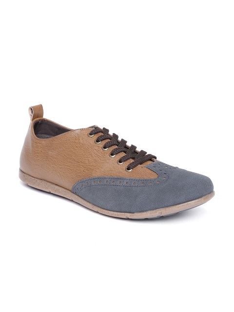 

Knotty Derby by Arden Men Brown Textured Casual Shoes