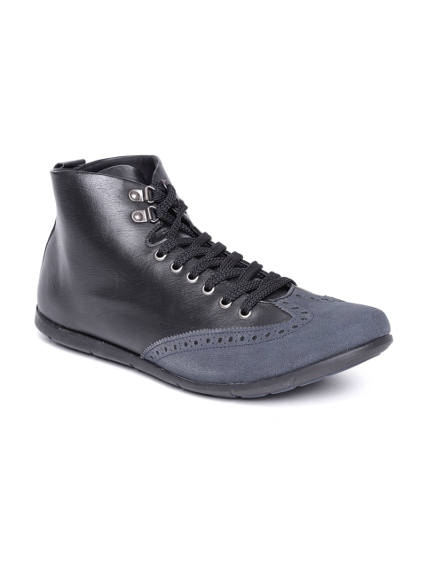 

Knotty Derby by Arden Men Black Textured Boots