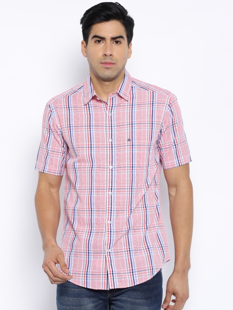 

Arrow Sport Pink Checked Manhattan Slim Fit Casual Shirt
