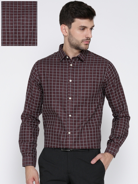 

Arrow Brown Checked Slim Fit Formal Shirt