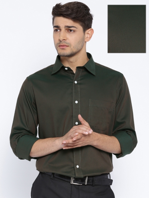 

Arrow Olive Green Two-Toned Formal Shirt