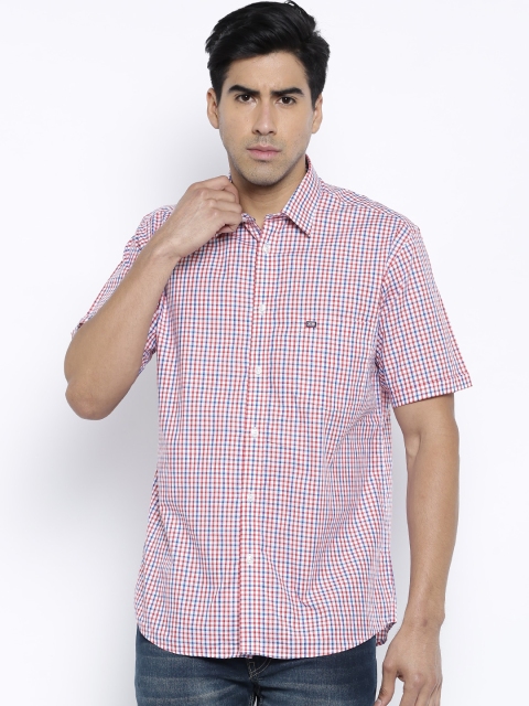 

Arrow Sport White & Red Checked Regular Sport Fit Casual Shirt
