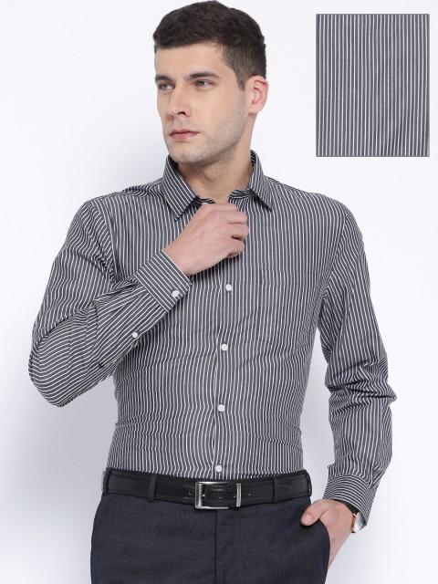 

Arrow Black Striped Slim Fit Formal Shirt