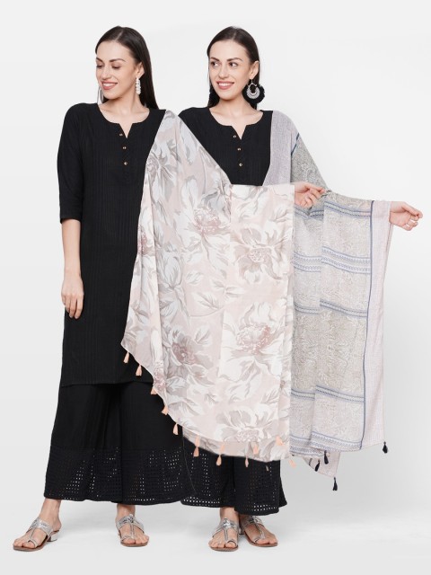 

Get Wrapped Women Pack of 2 Printed Scarves, Pink