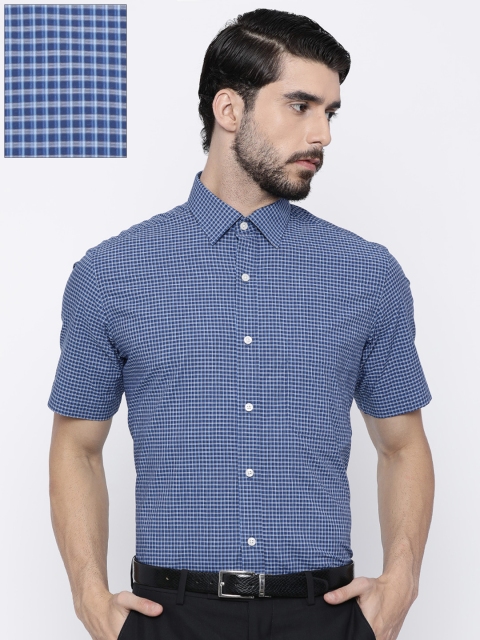 

Arrow Men Blue Regular Fit Checked Casual Shirt