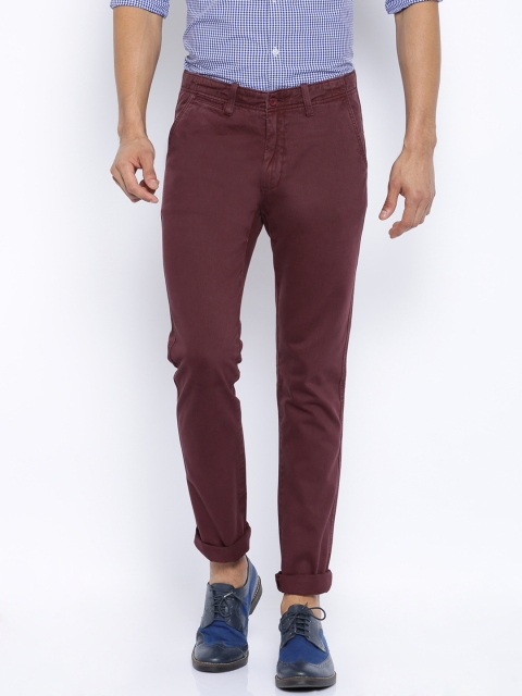 

Arrow Sport Burgundy Chrysler Fit Chino Trousers
