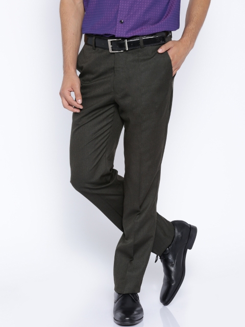 

Arrow Brown Tapered Fit Formal Trousers
