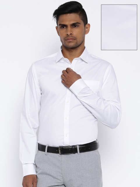 

Black Coffee White Slim Fit Formal Shirt