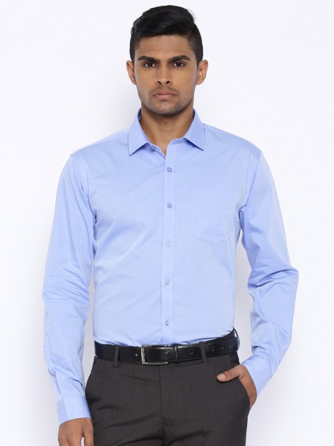 

Black Coffee Blue Slim Fit Formal Shirt