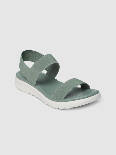 

CERIZ Women Green Open Toe Flats