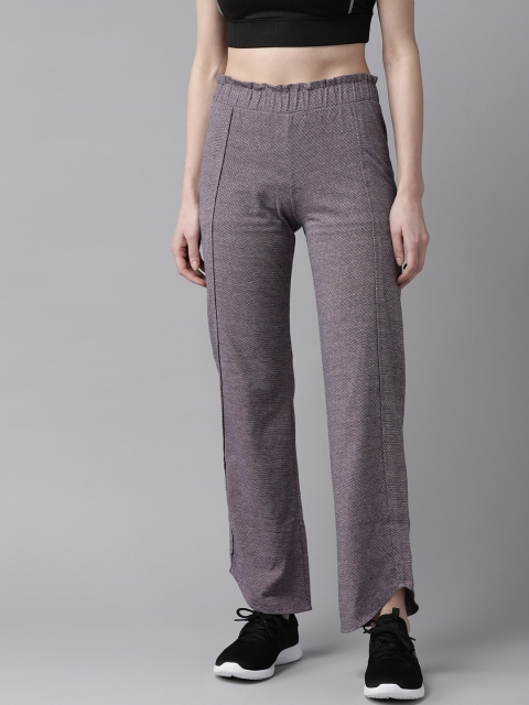 

Cayman Women Mauve Self Design Pure Cotton Track Pants