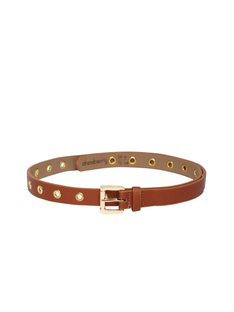 

DressBerry Women Brown Solid Belt