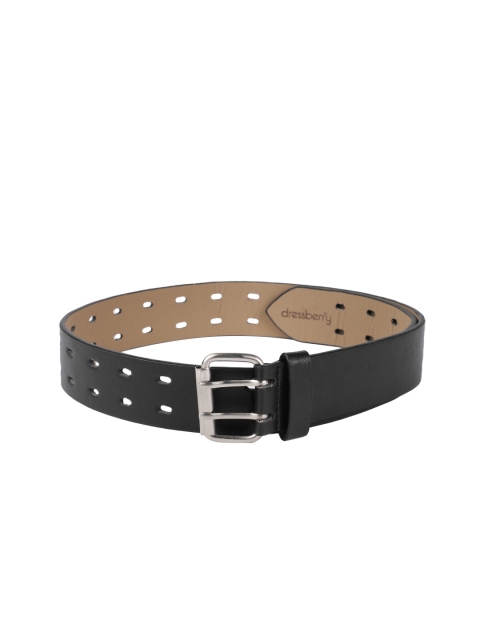 

DressBerry Women Black Cut-Out Design Belt