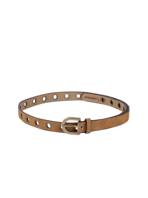 

DressBerry Women Brown Cut-Out Design Belt