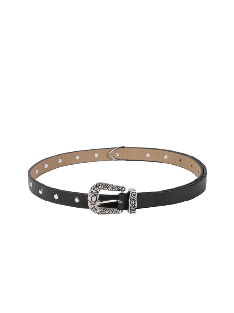 

DressBerry Women Black Studded Design Belt