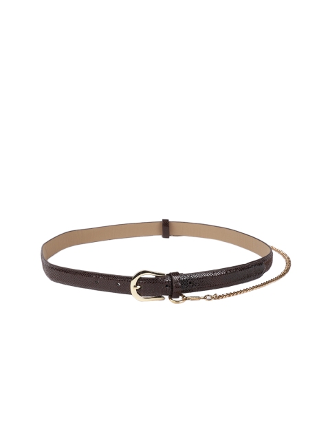 

DressBerry Women Brown Textured Belt