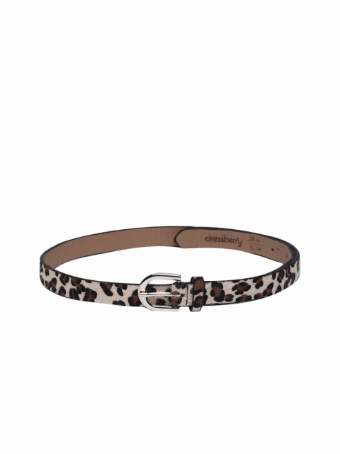 

DressBerry Women Black & Brown Printed Belt