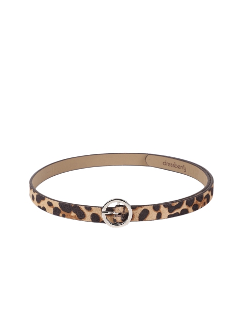 

DressBerry Women Beige & Brown Leopard Printed Belt