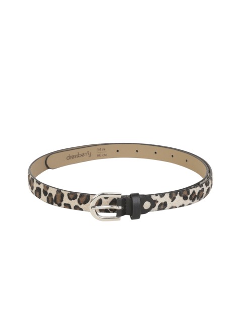 

DressBerry Women Beige Printed Belt