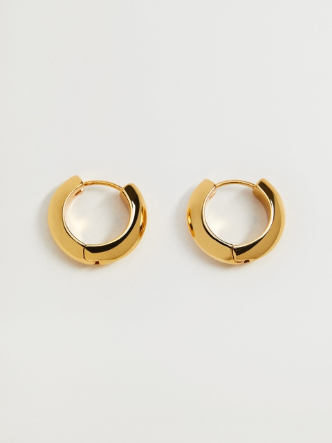 

MANGO Gold-Toned Circular Huggie Hoops