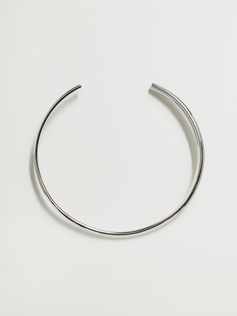 

MANGO 925 Silver-Plated Choker Cuff Necklace
