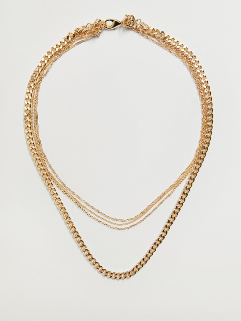 

MANGO Gold-Toned Layered Necklace