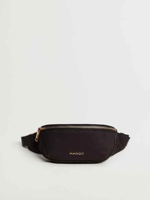 

MANGO Women Black Solid Sustainable Waist Pouch