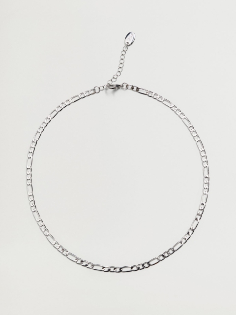 

MANGO Silver-Toned Figaro Link Chain