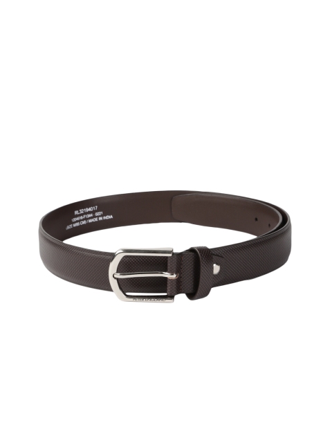 

Peter England Men Brown Textured Belt