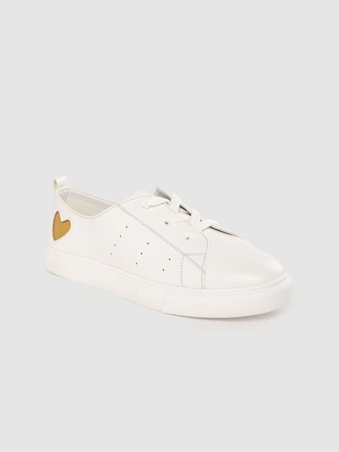 

DressBerry Women White Solid Sneakers