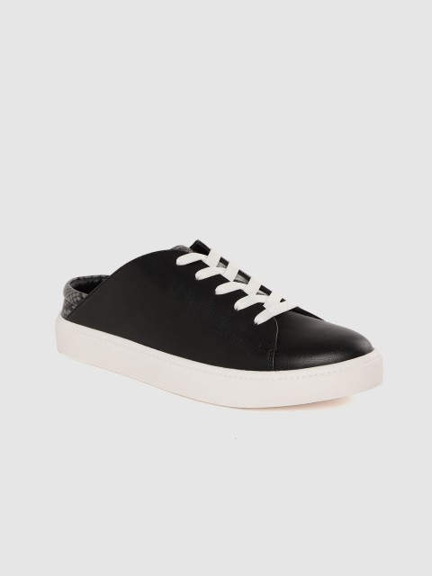

DressBerry Women Black Solid Mule Sneakers