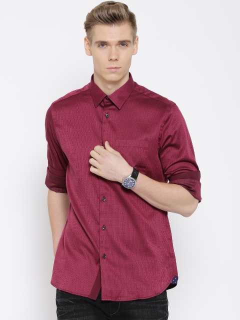 

Blackberrys Pink Paisley Patterned Slim Casual Shirt