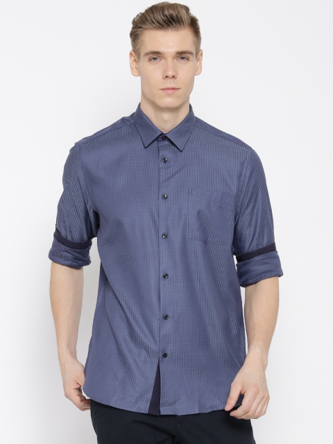 

Blackberrys Blue Paisley Patterned Slim Casual Shirt