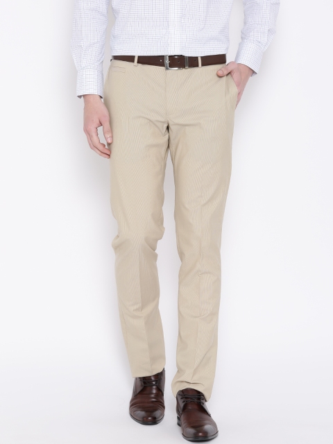 

Blackberrys Beige Sharp Fit Formal Trousers