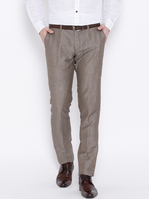 

Blackberrys Taupe Sharp Fit Formal Trousers