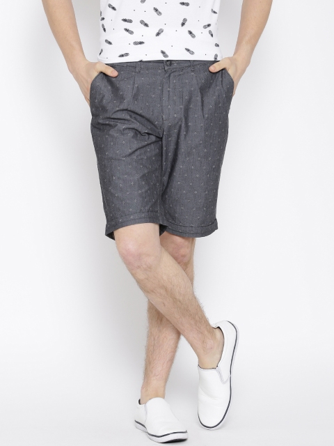 

Blackberrys Grey Patterned B-10 Sharp Fit Shorts