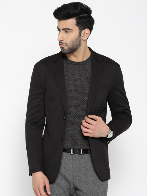 

Blackberrys Black Single-Breasted Regular Fit Smart Casual Blazer