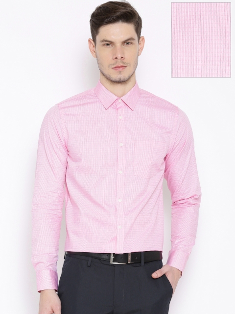 

Blackberrys Pink Striped Patterned Trim Fit Formal Shirt