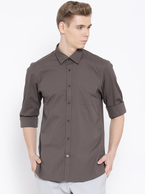 

Blackberrys Brown Slim Fit Casual Shirt