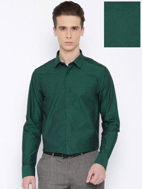 

Blackberrys Green Slim Formal Shirt