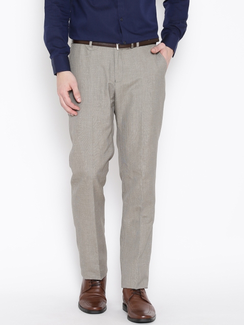 

Blackberrys Taupe Sharp Fit Formal Trousers