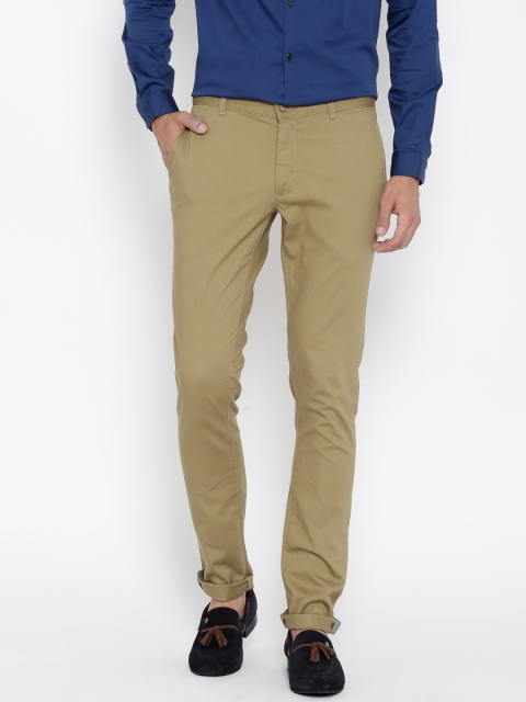 

Blackberrys Khaki B-91 Skinny Fit Smart Casual Trousers