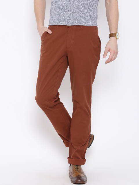 

Blackberrys Rust Orange Sharp Fit Casual Trousers