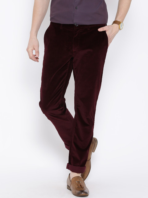 

Blackberrys Burgundy Sharp Fit Corduroy Trousers